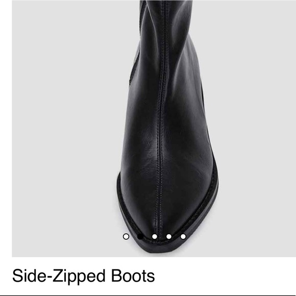 💜NWT side zip cowboy boots wide calf size 6 - Picture 3 of 3